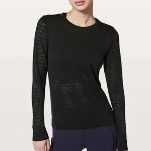 L-60 🍋 Lululemon 🍋 "Breeze By" Long Sleeve Shirt Black